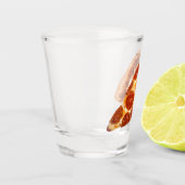 SlipperyJoe's klassische Pepperoni-Pizzaschnitt ge Schnapsglas (Links)