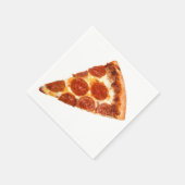 SlipperyJoe's klassische Pepperoni-Pizzaschnitt ge Serviette (Ecke)