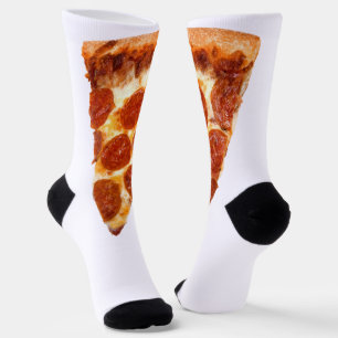 SlipperyJoe's klassische Pepperoni-Pizzaschnitt ge Socken