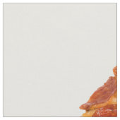 SlipperyJoe's klassische Pepperoni-Pizzaschnitt ge Stoff (Nahaufnahme)