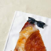 SlipperyJoe's klassische Pepperoni-Pizzaschnitt ge Strandtuch (Beispiel)
