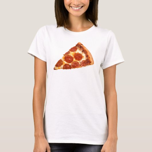 SlipperyJoe's klassische Pepperoni-Pizzaschnitt ge T-Shirt (Vorderseite)