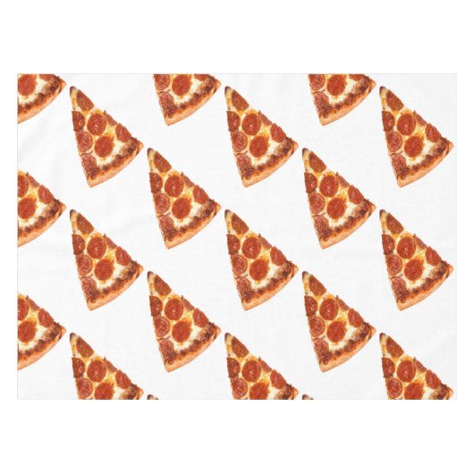 SlipperyJoe's klassische Pepperoni-Pizzaschnitt ge Tischdecke (Vorderseite (Horizontal))