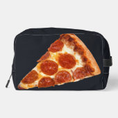 SlipperyJoe's klassische Pepperoni-Pizzaschnitt ge Waschbeutel (Rückseite)