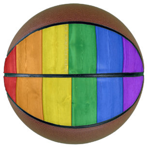 SlipperyJoe's klassischer Regenbogen-Tastsinn hand Basketball
