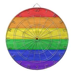 SlipperyJoe's klassischer Regenbogen-Tastsinn hand Dartscheibe