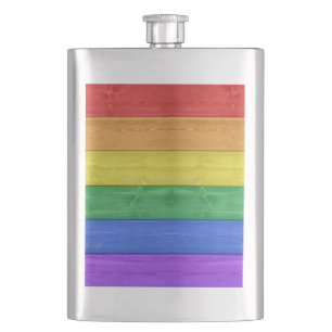 SlipperyJoe's klassischer Regenbogen-Tastsinn hand Flachmann