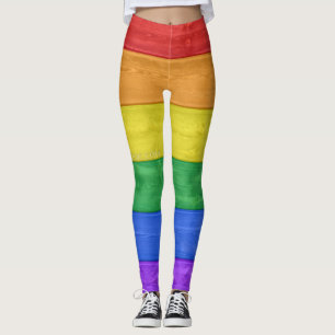 SlipperyJoe's klassischer Regenbogen-Tastsinn hand Leggings