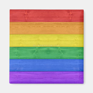 SlipperyJoe's klassischer Regenbogen-Tastsinn hand Magnet