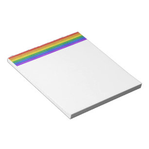 SlipperyJoe's klassischer Regenbogen-Tastsinn hand Notizblock