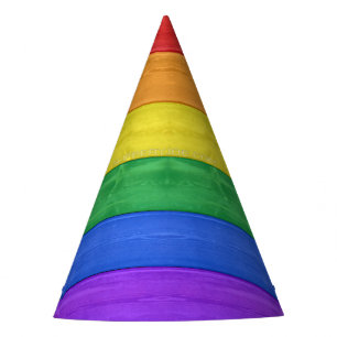SlipperyJoe's klassischer Regenbogen-Tastsinn hand Partyhütchen