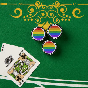 SlipperyJoe's klassischer Regenbogen-Tastsinn hand Pokerchips