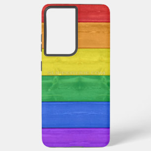 SlipperyJoe's klassischer Regenbogen-Tastsinn hand Samsung Galaxy Hülle