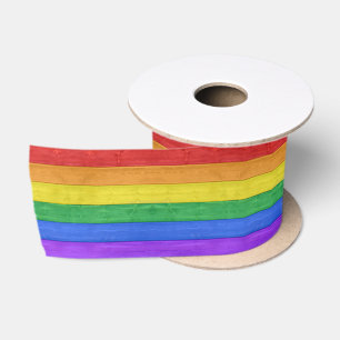 SlipperyJoe's klassischer Regenbogen-Tastsinn hand Satinband