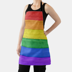 SlipperyJoe's klassischer Regenbogen-Tastsinn hand Schürze