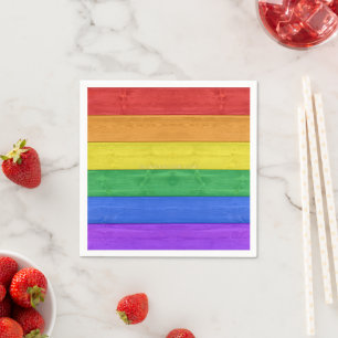 SlipperyJoe's klassischer Regenbogen-Tastsinn hand Serviette