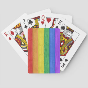SlipperyJoe's klassischer Regenbogen-Tastsinn hand Spielkarten