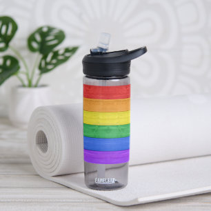SlipperyJoe's klassischer Regenbogen-Tastsinn hand Trinkflasche