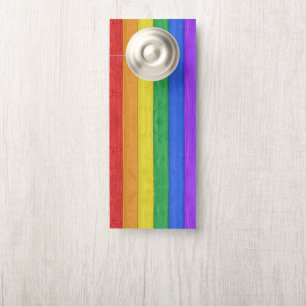 SlipperyJoe's klassischer Regenbogen-Tastsinn hand Türanhänger