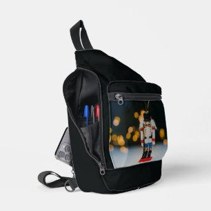 SlipperyJoes klassischer Weihnachts-Nussknacker-Sc Crossbody Bag