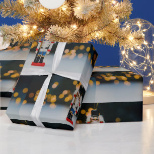 SlipperyJoes klassischer Weihnachts-Nussknacker-Sc Geschenkpapier
