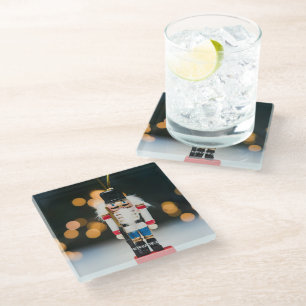 SlipperyJoes klassischer Weihnachts-Nussknacker-Sc Glasuntersetzer