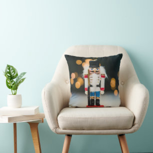 SlipperyJoes klassischer Weihnachts-Nussknacker-Sc Kissen