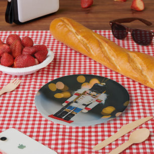 SlipperyJoes klassischer Weihnachts-Nussknacker-Sc Pappteller