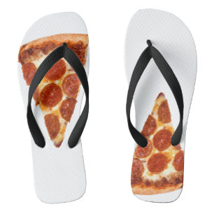 SlipperyJoe's klassisches Pepperoni-Pizza-Stück ge Badesandalen