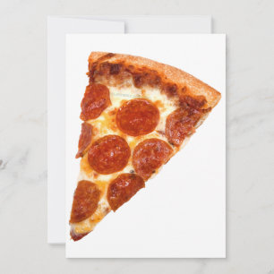 SlipperyJoe's klassisches Pepperoni-Pizza-Stück ge Feiertagskarte