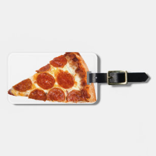 SlipperyJoe's klassisches Pepperoni-Pizza-Stück ge Gepäckanhänger