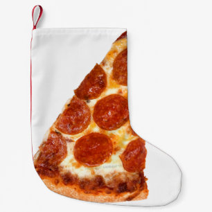 SlipperyJoe's klassisches Pepperoni-Pizza-Stück ge Kleiner Weihnachtsstrumpf