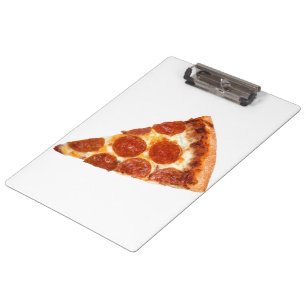 SlipperyJoe's klassisches Pepperoni-Pizza-Stück ge Klemmbrett