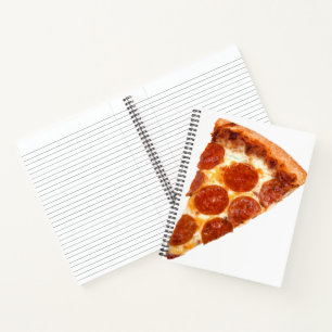 SlipperyJoe's klassisches Pepperoni-Pizza-Stück ge Notizblock