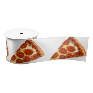 SlipperyJoe's klassisches Pepperoni-Pizza-Stück ge Satinband