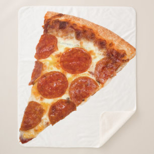 SlipperyJoe's klassisches Pepperoni-Pizza-Stück ge Sherpadecke