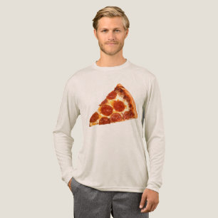 SlipperyJoe's klassisches Pepperoni-Pizza-Stück ge Tri-Blend Shirt