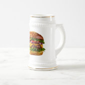 SlipperyJoe's köstlich gestapelte Hamburger-Thic Bierglas (VorderseiteRechts)
