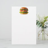 SlipperyJoe's köstlich gestapelte Hamburger-Thic Briefpapier (Stehend Vorderseite)