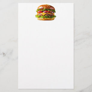 SlipperyJoe's köstlich gestapelte Hamburger-Thic Briefpapier
