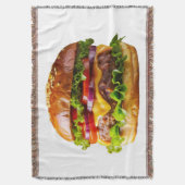 SlipperyJoe's köstlich gestapelte Hamburger-Thic Decke (Vorderseite Vertikal)