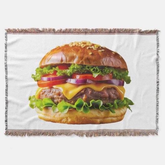 SlipperyJoe's köstlich gestapelte Hamburger-Thic Decke (Vorderseite)