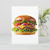 SlipperyJoe's köstlich gestapelte Hamburger-Thic Feiertagskarte (Stehend Vorderseite)