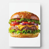 SlipperyJoe's köstlich gestapelte Hamburger-Thic Fotoplatte (Vorderseite)