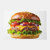 SlipperyJoe's köstlich gestapelte Hamburger-Thic Fußmatte (Vorderseite)