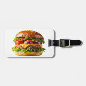SlipperyJoe's köstlich gestapelte Hamburger-Thic Gepäckanhänger (Vorderseite horizontal)