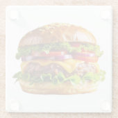 SlipperyJoe's köstlich gestapelte Hamburger-Thic Glasuntersetzer (Rückseite)