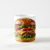 SlipperyJoe's köstlich gestapelte Hamburger-Thic Kaffeetasse (Mittel)