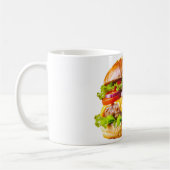 SlipperyJoe's köstlich gestapelte Hamburger-Thic Kaffeetasse (Links)