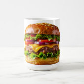 SlipperyJoe's köstlich gestapelte Hamburger-Thic Kaffeetasse (Mittel)